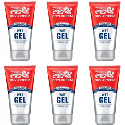 6 x 150ml Brylcreem Styling Gel Wet Look Original Brylcream 6 x 150ml Brylcreem Styling Gel Wet Look Original Brylcream