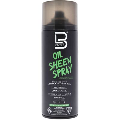 Oil Sheen Spray by L3VEL3 for Men - 12.95 oz Hair Spray Oil Sheen Spray by L3VEL3 for Men - 12.95 oz Hair Spray