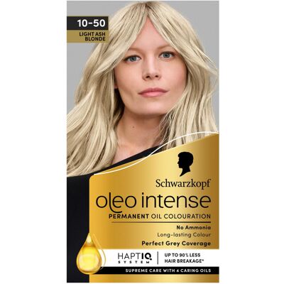 Schwarzkopf Oleo Intense Permanent Oil Colour Hair Dye - Ash Blonde Schwarzkopf Oleo Intense Permanent Oil Colour Hair Dye - Ash Blonde