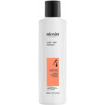 Nioxin System 4 - Shampoo - Dyed And Damaged Hair With Advanced Weakening 300 Ml Unisex Nioxin System 4 - Shampoo - Dyed And Damaged Hair With Advanced Weakening 300 Ml Unisex
