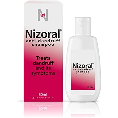 Nizoral Anti-dandruff Shampoo 60ml, clinically proven Treatment for dandruff fla Nizoral Anti-dandruff Shampoo 60ml, clinically proven Treatment for dandruff fla