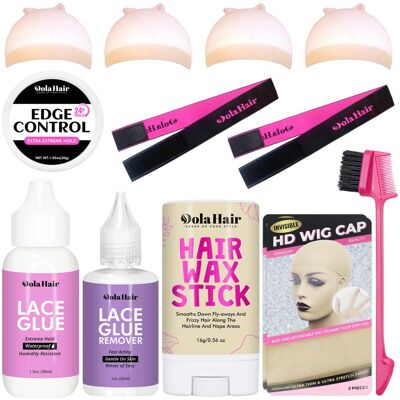 Dolahaar Dolahair Lace Glue Kit Lace Front Glue Kit for Wigs Waterproof Wig Glue Strong H Dolahaar Dolahair Lace Glue Kit Lace Front Glue Kit for Wigs Waterproof Wig Glue Strong H