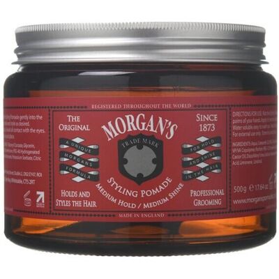 Morgan's Medium Hold/Medium Shine Pomade 500g Morgan's Medium Hold/Medium Shine Pomade 500g