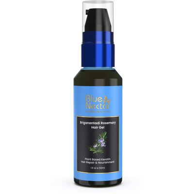 Blue Nectar Rosemary Hair Gel for Curly & Frizzy Hair Plant Based Keratin Hair Blue Nectar Rosemary Hair Gel for Curly & Frizzy Hair Plant Based Keratin Hair