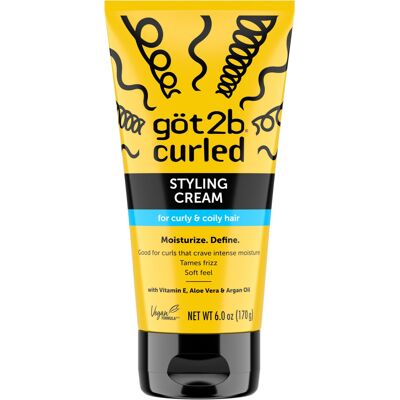 Schwarzkopf gt2b Curled Styling Cream 6oz for type 3-4 curly & coily hair good for curls Schwarzkopf gt2b Curled Styling Cream 6oz for type 3-4 curly & coily hair good for curls
