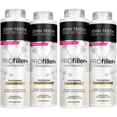 John Frieda PROfiller+ Thickening Shampoo & Conditioner Duo for Fine Hair 2x 500 John Frieda PROfiller+ Thickening Shampoo & Conditioner Duo for Fine Hair 2x 500
