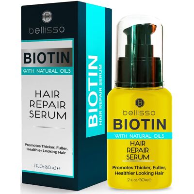 BELLISSO Biotin Hair Thickening Serum for Men and Women - Intense Strengthening BELLISSO Biotin Hair Thickening Serum for Men and Women - Intense Strengthening