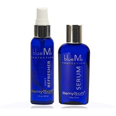 RemySoft blueMax Daily Refresher Protective Silicone Serum Set Safe for Hair Extensions RemySoft blueMax Daily Refresher Protective Silicone Serum Set Safe for Hair Extensions