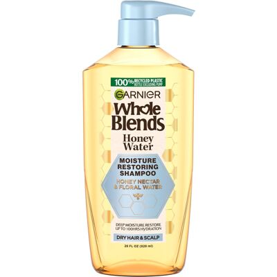 Garnier Whole Blends Honey Water Moisture Restoring Shampoo Hair Care for Dry Ha Garnier Whole Blends Honey Water Moisture Restoring Shampoo Hair Care for Dry Ha