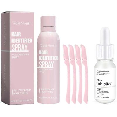 Unbranded Hair Identifier Spray for the Face and Growth Inhibitor Serum, Moisturising, Soo Unbranded Hair Identifier Spray for the Face and Growth Inhibitor Serum, Moisturising, Soo