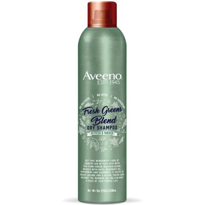 Aveeno Fresh Greens Blend Sulfate-Free Dry Shampoo Spray with Rosemary Peppermi Aveeno Fresh Greens Blend Sulfate-Free Dry Shampoo Spray with Rosemary Peppermi