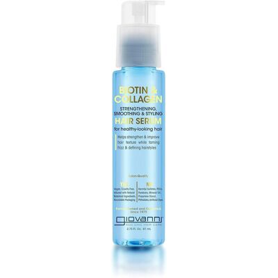 GIOVANNI Biotin & Collagen Hair Serum - Hair Strengthening Smoothing & Styling GIOVANNI Biotin & Collagen Hair Serum - Hair Strengthening Smoothing & Styling