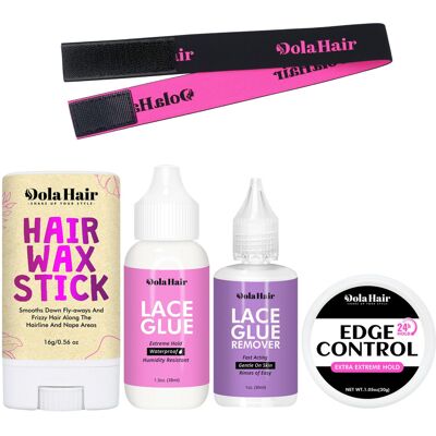 Dolahair Lace Wig Glue Kit Lace Front Glue Kit for Wigs Waterproof Wig Glue Stro Dolahair Lace Wig Glue Kit Lace Front Glue Kit for Wigs Waterproof Wig Glue Stro