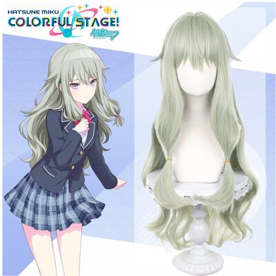 Unbranded Colorful Sekai Project Stage Feat Kusanagi Nene Cosplay Long Props Wig Carnival Unbranded Colorful Sekai Project Stage Feat Kusanagi Nene Cosplay Long Props Wig Carnival