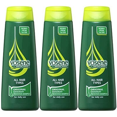 Vosene Medicated Original Dandruff Prevention Shampoo 200ml x 3 Packs Vosene Medicated Original Dandruff Prevention Shampoo 200ml x 3 Packs