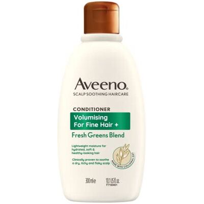 Aveeno Volumising For Fine Hair + Fresh Greens Blend Scalp Soothing Oat Conditio Aveeno Volumising For Fine Hair + Fresh Greens Blend Scalp Soothing Oat Conditio