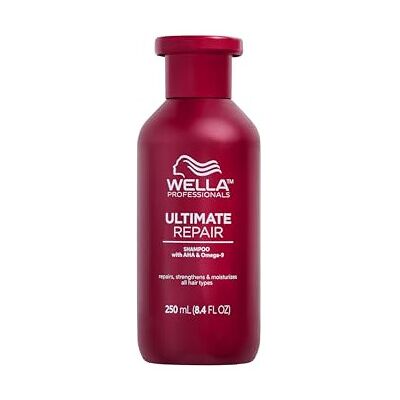 Wella Professionals Ultimate Repair Shampoo - Damaged Hair, AHAs & Omega 9, 250m Wella Professionals Ultimate Repair Shampoo - Damaged Hair, AHAs & Omega 9, 250m