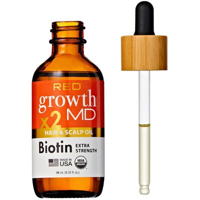 Red By Kiss Growth MD Strengthening Hair Oil with Biotin Rosemary for Hair Growt Red By Kiss Growth MD Strengthening Hair Oil with Biotin Rosemary for Hair Growt