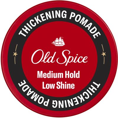 Old Spice Thickening Pomade for Men Medium Hold with Low Shine 2.22 oz Old Spice Thickening Pomade for Men Medium Hold with Low Shine 2.22 oz