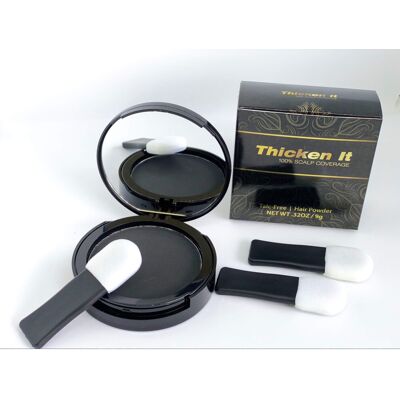 Simply Extensions Thicken It 100% Scalp Coverage Hair Powder - BLACK - Talc-Free .32 oz. Water Res Simply Extensions Thicken It 100% Scalp Coverage Hair Powder - BLACK - Talc-Free .32 oz. Water Res
