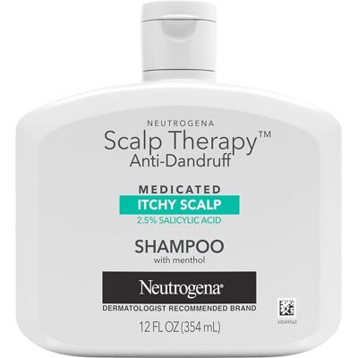 Neutrogena Scalp Therapy Anti-Dandruff Shampoo for Itchy Scalp, 2.5% Salicylic A Neutrogena Scalp Therapy Anti-Dandruff Shampoo for Itchy Scalp, 2.5% Salicylic A