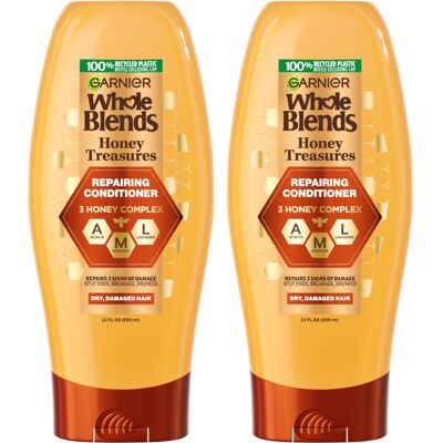 Garnier Whole Blends Honey Treasures Repairing Conditioner for Dry Damaged Hai Garnier Whole Blends Honey Treasures Repairing Conditioner for Dry Damaged Hai