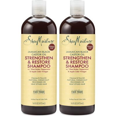 Shea Moisture SheaMoisture Jamaican Black Castor Oil Strengthen & Restore Shampoo Shea Butter Shea Moisture SheaMoisture Jamaican Black Castor Oil Strengthen & Restore Shampoo Shea Butter