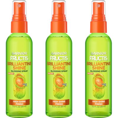Garnier Fructis Style Brilliantine Shine Glossing Spray for High Shine Finish, A Garnier Fructis Style Brilliantine Shine Glossing Spray for High Shine Finish, A