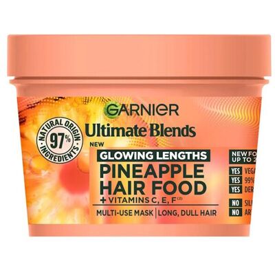 3 x Garnier Ultimate Blends Hair Food Pineapple Multi-Use Mask 400ml 3 x Garnier Ultimate Blends Hair Food Pineapple Multi-Use Mask 400ml