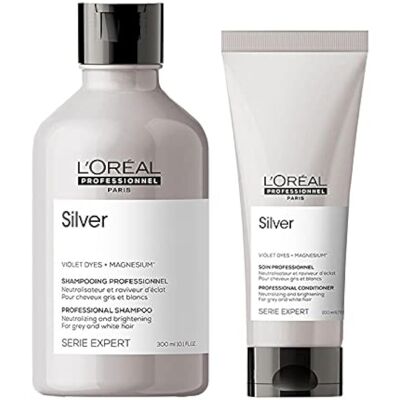 L’Oréal Paris L'Oreal Professionnel Serie Expert DUO Silver Shampoo 300ml and Conditioner 200m L’Oréal Paris L'Oreal Professionnel Serie Expert DUO Silver Shampoo 300ml and Conditioner 200m