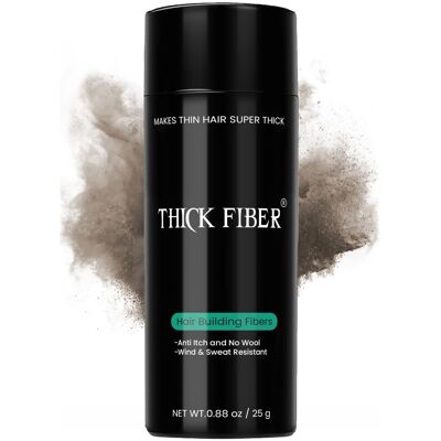 THICK FIBER Hair Fibres (Pack of 1 MEDIUM BROWN) Hair Powder for Thinning Hair THICK FIBER Hair Fibres (Pack of 1 MEDIUM BROWN) Hair Powder for Thinning Hair