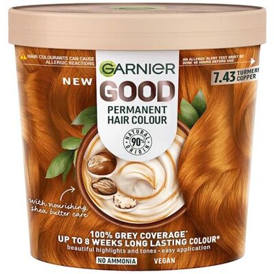 Garnier - Good - 7.43 - Turmeric Copper - Hair Colour Garnier - Good - 7.43 - Turmeric Copper - Hair Colour