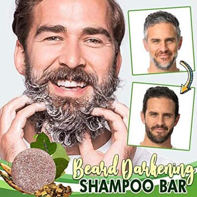 Unbranded Beard Darkening Shampoo Bar Hair Wash Soap for Men Unbranded Beard Darkening Shampoo Bar Hair Wash Soap for Men