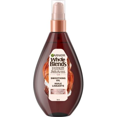Garnier, Whole Blends, Coconut Oil & Cocoa Butter Smoothing Oil, 100ml Garnier, Whole Blends, Coconut Oil & Cocoa Butter Smoothing Oil, 100ml