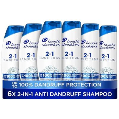 Head & Shoulders Classic Clean Anti-Dandruff 2-in-1 Shampoo, Six-Pack,6 x 250 ml Head & Shoulders Classic Clean Anti-Dandruff 2-in-1 Shampoo, Six-Pack,6 x 250 ml