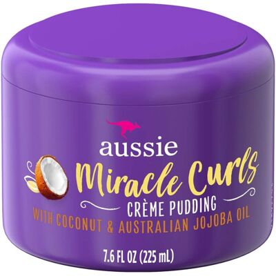 Aussie Miracle Curls Cream Pudding, Paraben Free, 7.6 fl oz Aussie Miracle Curls Cream Pudding, Paraben Free, 7.6 fl oz