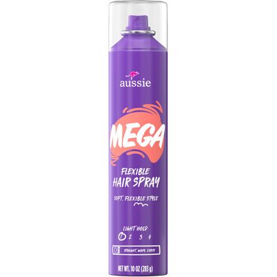Aussie Mega Flexible Hair Spray for Curly Hair Straight Hair and Wavy Hair 10 oz Aussie Mega Flexible Hair Spray for Curly Hair Straight Hair and Wavy Hair 10 oz