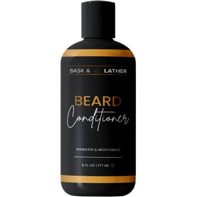 BASK & LATHER Beard Conditioner for Men with Coconut Oil, Shea Butter, Beard Sof BASK & LATHER Beard Conditioner for Men with Coconut Oil, Shea Butter, Beard Sof