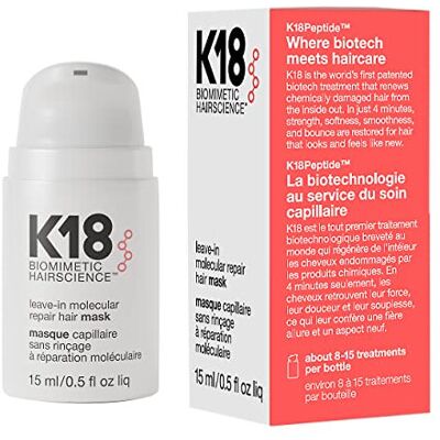 K18 Leave-In Hair Repair Mask, 15ml K18 Leave-In Hair Repair Mask, 15ml