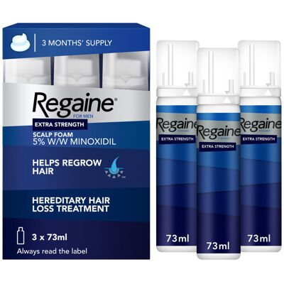 Regaine Men Extra Strength Hair Regrowth Foam - 3 Month Supply Regaine Men Extra Strength Hair Regrowth Foam - 3 Month Supply