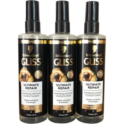 Schwarzkopf Gliss Express Ultimate Repair Conditioner Spray ? 200 ml ? For Very Damaged Hair Schwarzkopf Gliss Express Ultimate Repair Conditioner Spray ? 200 ml ? For Very Damaged Hair