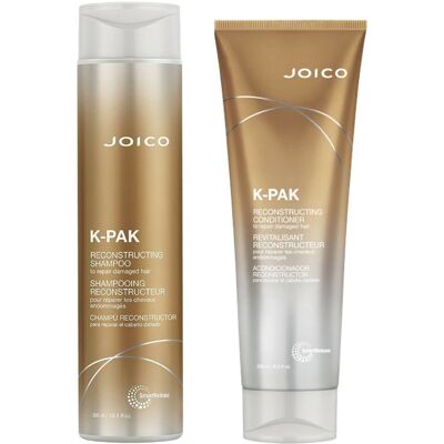 Joico K-Pak Reconstruct Shampoo & Conditioner Pack For Damaged Hair 300ml Joico K-Pak Reconstruct Shampoo & Conditioner Pack For Damaged Hair 300ml