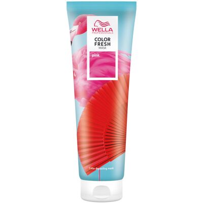 Wella Professionals Pink Color Fresh Mask - Colour Depositing Hair Mask & Home H Wella Professionals Pink Color Fresh Mask - Colour Depositing Hair Mask & Home H