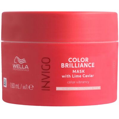 Wella Professionals Invigo Color Brilliance Vibrant Color Mask - Boost Shine & S Wella Professionals Invigo Color Brilliance Vibrant Color Mask - Boost Shine & S