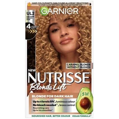 Garnier Nutrisse Blonde Lift Permanent Colour UL2 Caramel Blonde Garnier Nutrisse Blonde Lift Permanent Colour UL2 Caramel Blonde