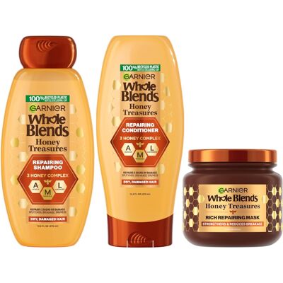 Garnier Whole Blends Shampoo,Conditioner Hair Mask Garnier Whole Blends Shampoo,Conditioner Hair Mask