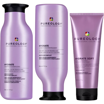 REDKEN Pureology Hydrate Shampoo 266ml, Hydrate Conditioner 266ml & Hydrate S REDKEN Pureology Hydrate Shampoo 266ml, Hydrate Conditioner 266ml & Hydrate S