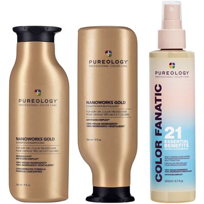 Pureology Nanoworks Shampoo 266ml, Nanoworks Conditioner 266ml & Color Pureology Nanoworks Shampoo 266ml, Nanoworks Conditioner 266ml & Color