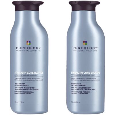 Pureology Strength Cure Blonde Shampoo 266ml Double Pureology Strength Cure Blonde Shampoo 266ml Double
