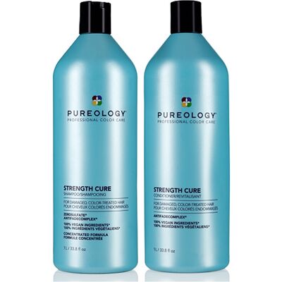 Pureology Strength Cure Shampoo 1000ml & Conditioner 1000ml Duo Worth Pureology Strength Cure Shampoo 1000ml & Conditioner 1000ml Duo Worth